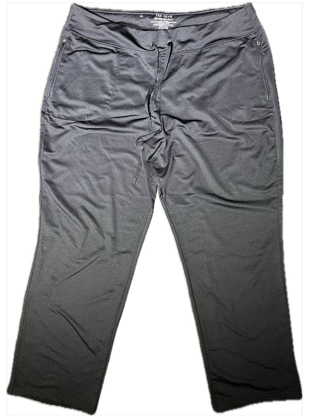 Tek Gear Black On-the-Go Athletic Lounge Pants XL Straight Leg